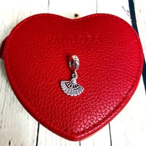 Authentic Pandora Heart Aflutter Charm